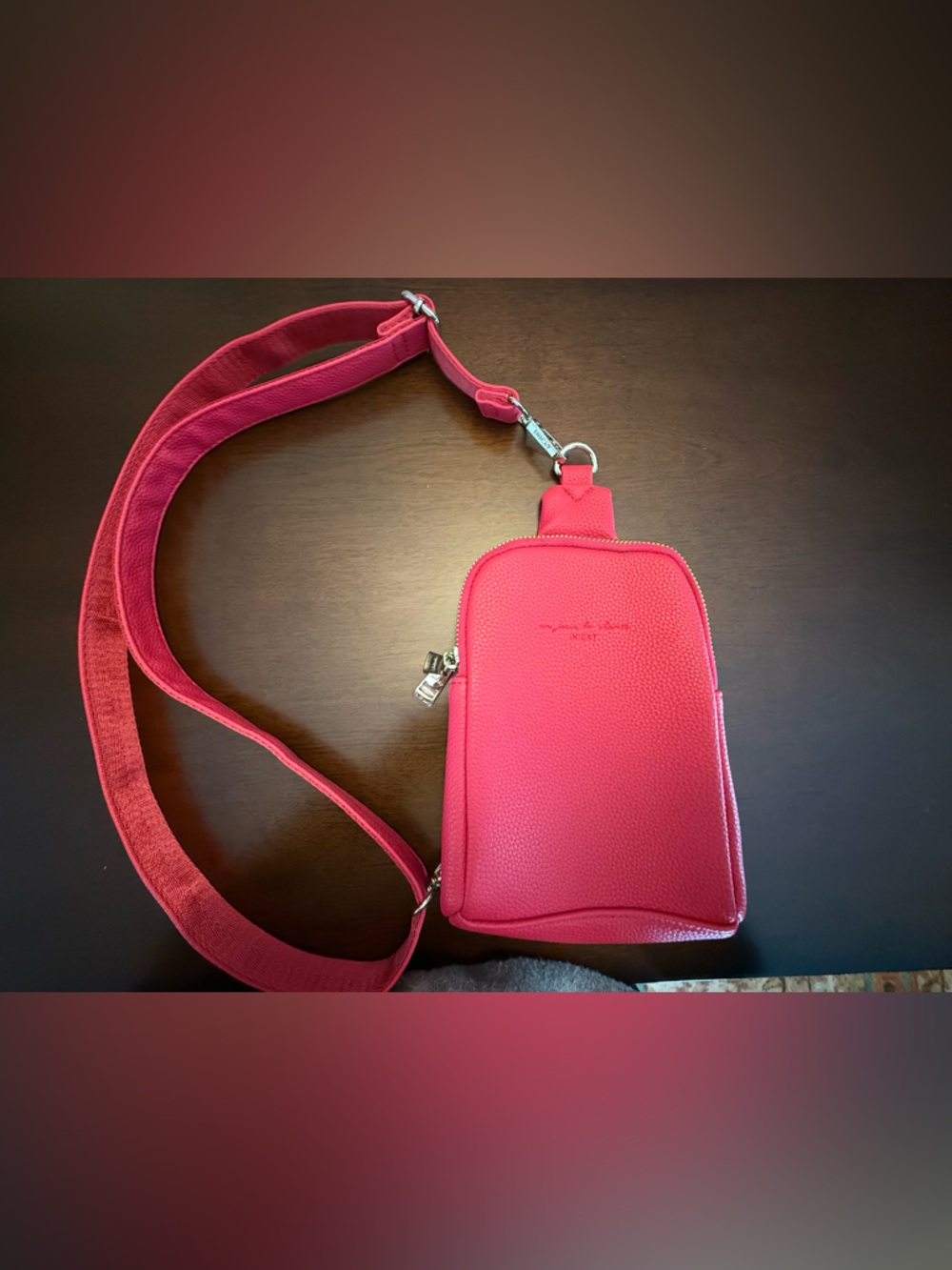Compact Crossbody  Bag in Pink